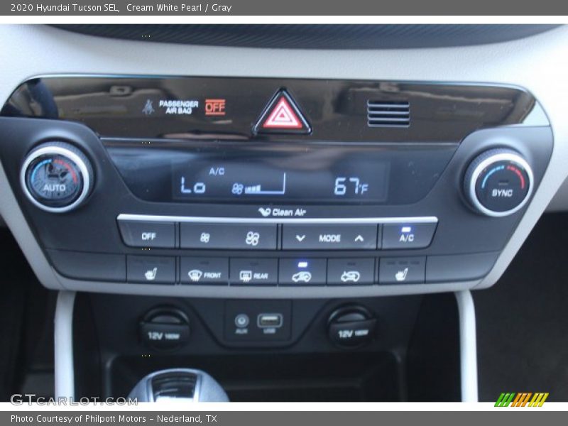 Cream White Pearl / Gray 2020 Hyundai Tucson SEL