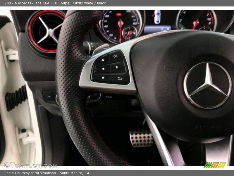 Cirrus White / Black 2017 Mercedes-Benz CLA 250 Coupe