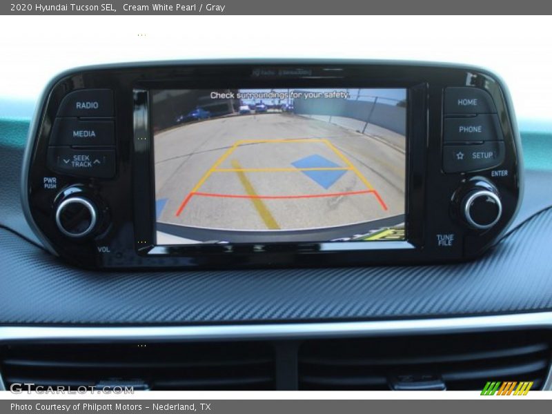 Cream White Pearl / Gray 2020 Hyundai Tucson SEL