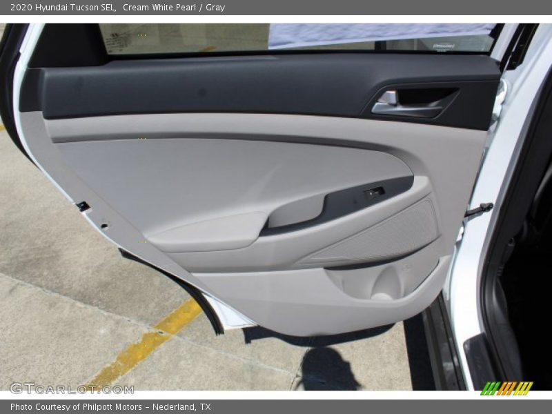 Cream White Pearl / Gray 2020 Hyundai Tucson SEL