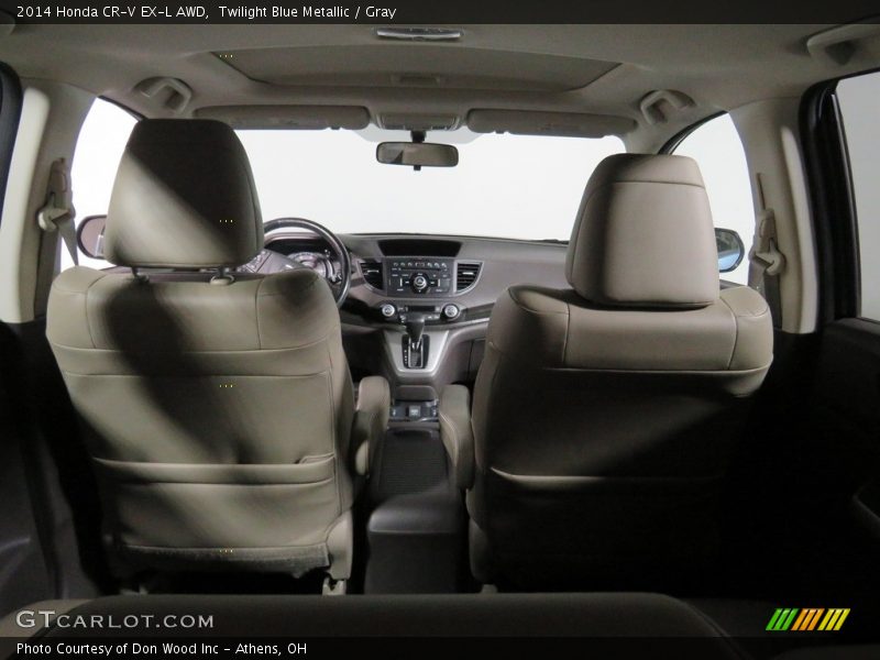 Twilight Blue Metallic / Gray 2014 Honda CR-V EX-L AWD