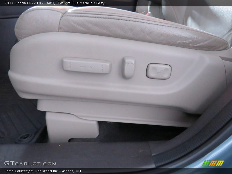 Twilight Blue Metallic / Gray 2014 Honda CR-V EX-L AWD