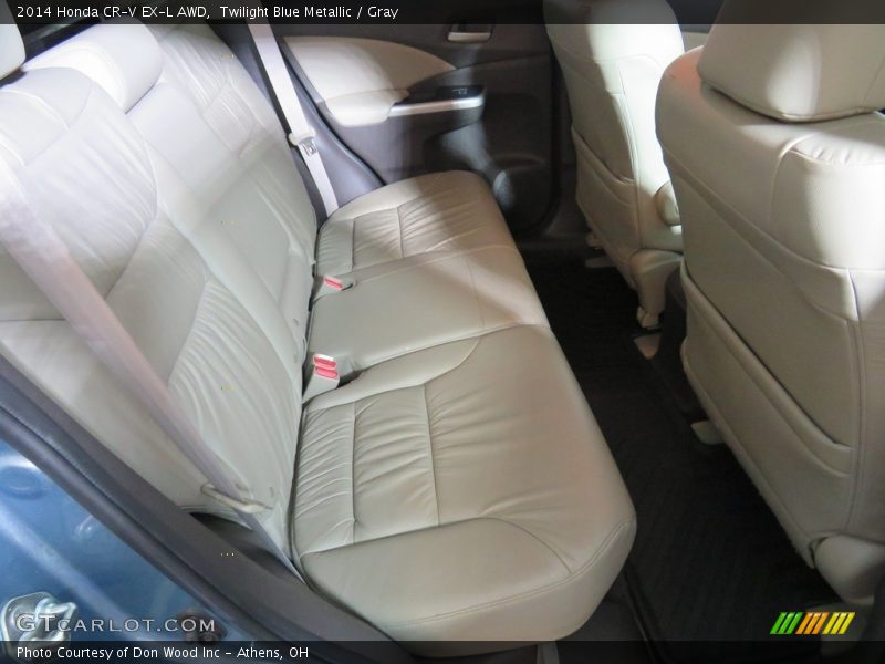 Twilight Blue Metallic / Gray 2014 Honda CR-V EX-L AWD