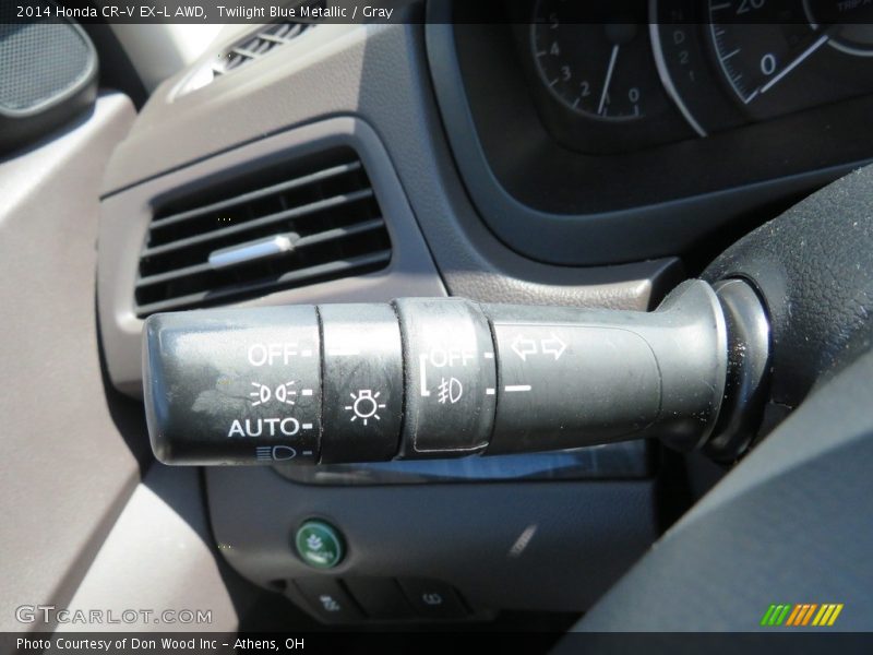 Twilight Blue Metallic / Gray 2014 Honda CR-V EX-L AWD