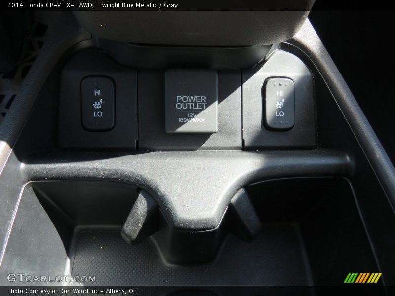 Twilight Blue Metallic / Gray 2014 Honda CR-V EX-L AWD