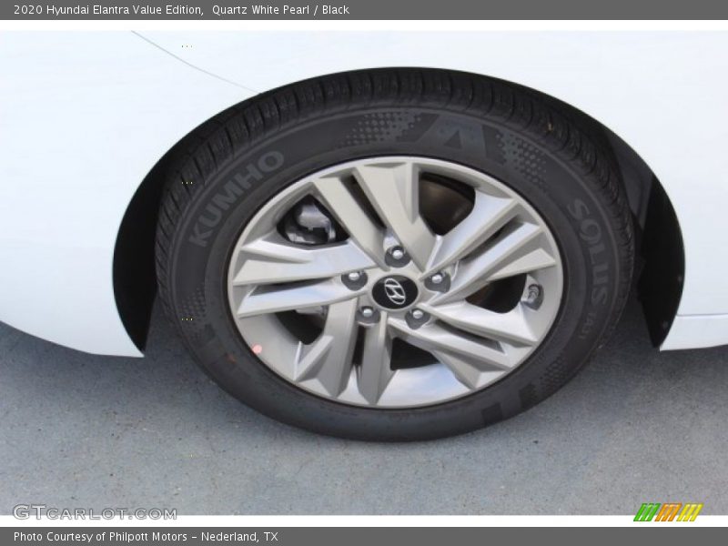 Quartz White Pearl / Black 2020 Hyundai Elantra Value Edition