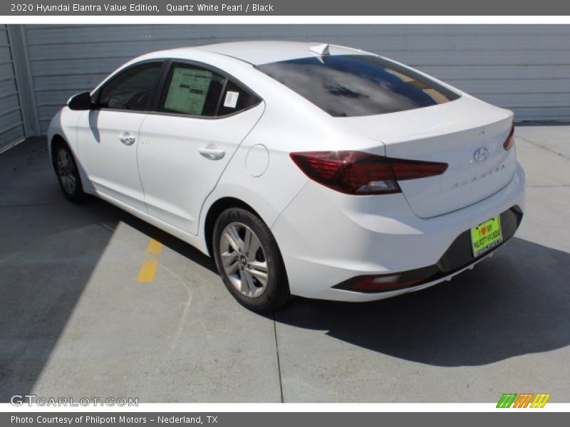 Quartz White Pearl / Black 2020 Hyundai Elantra Value Edition