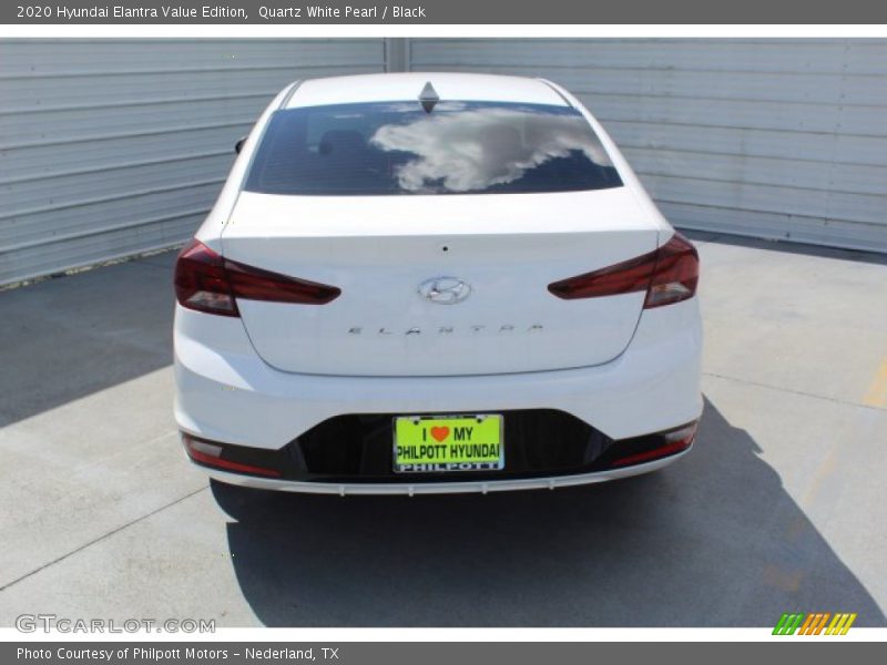Quartz White Pearl / Black 2020 Hyundai Elantra Value Edition