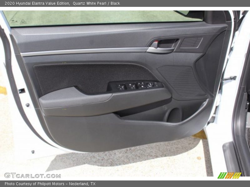 Quartz White Pearl / Black 2020 Hyundai Elantra Value Edition