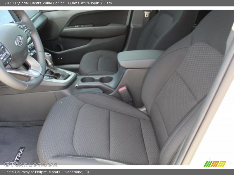 Quartz White Pearl / Black 2020 Hyundai Elantra Value Edition