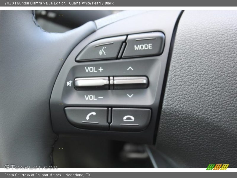 Quartz White Pearl / Black 2020 Hyundai Elantra Value Edition