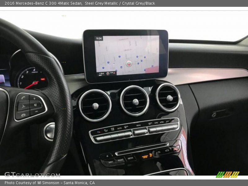 Steel Grey Metallic / Crystal Grey/Black 2016 Mercedes-Benz C 300 4Matic Sedan