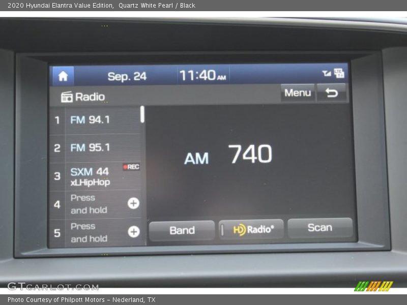 Quartz White Pearl / Black 2020 Hyundai Elantra Value Edition