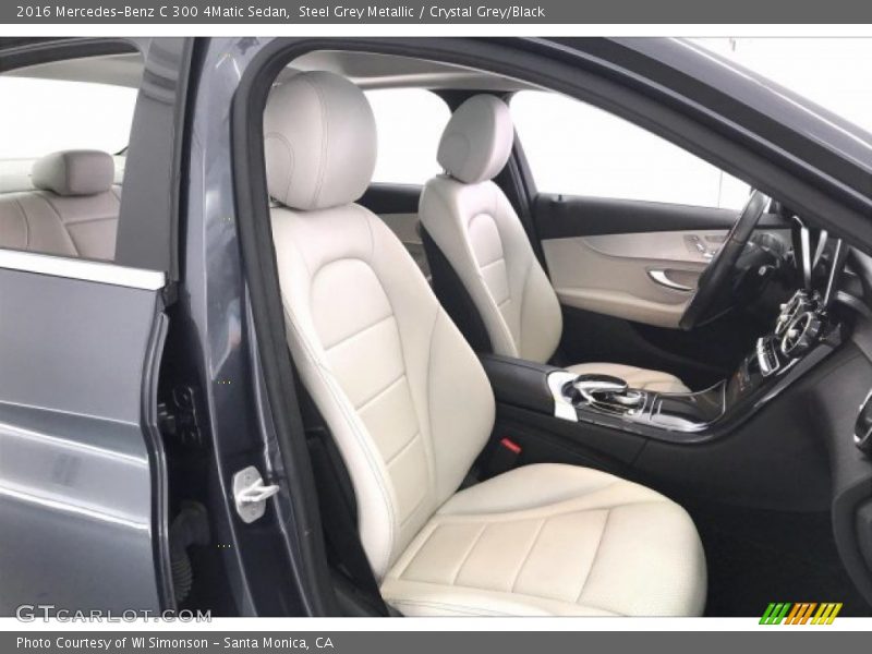 Steel Grey Metallic / Crystal Grey/Black 2016 Mercedes-Benz C 300 4Matic Sedan