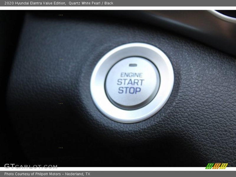 Quartz White Pearl / Black 2020 Hyundai Elantra Value Edition