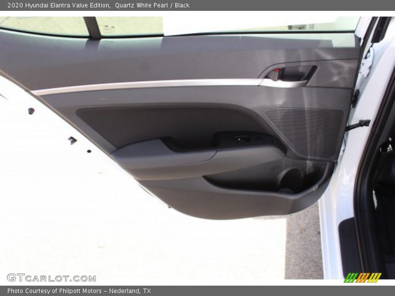 Quartz White Pearl / Black 2020 Hyundai Elantra Value Edition