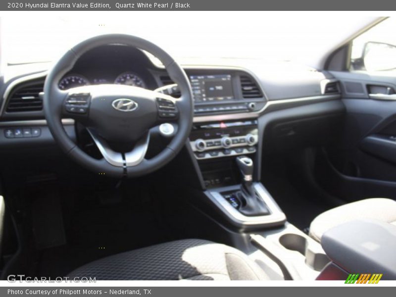 Quartz White Pearl / Black 2020 Hyundai Elantra Value Edition