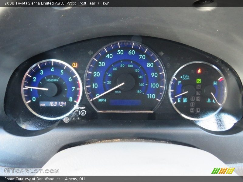 Arctic Frost Pearl / Fawn 2008 Toyota Sienna Limited AWD