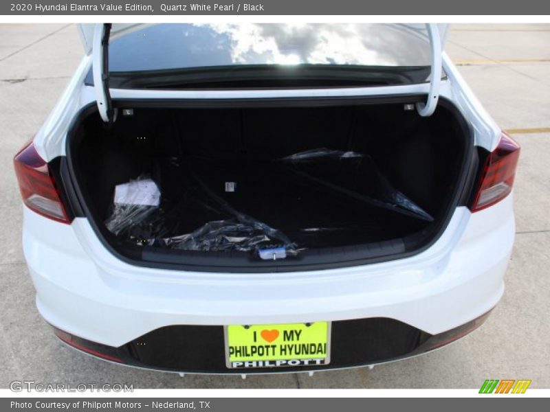 Quartz White Pearl / Black 2020 Hyundai Elantra Value Edition