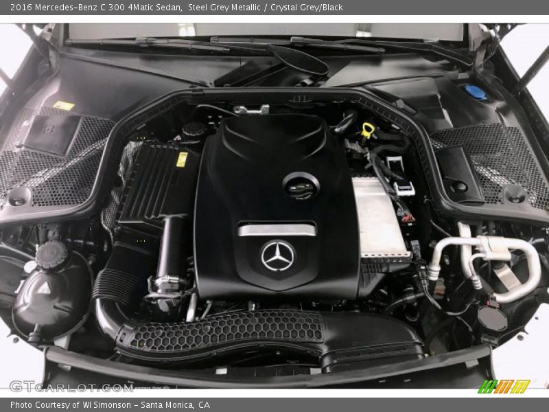 Steel Grey Metallic / Crystal Grey/Black 2016 Mercedes-Benz C 300 4Matic Sedan