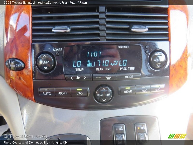 Arctic Frost Pearl / Fawn 2008 Toyota Sienna Limited AWD