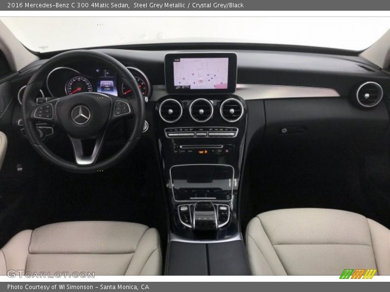 Steel Grey Metallic / Crystal Grey/Black 2016 Mercedes-Benz C 300 4Matic Sedan
