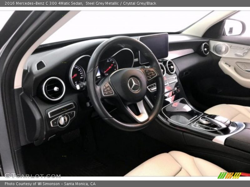 Steel Grey Metallic / Crystal Grey/Black 2016 Mercedes-Benz C 300 4Matic Sedan