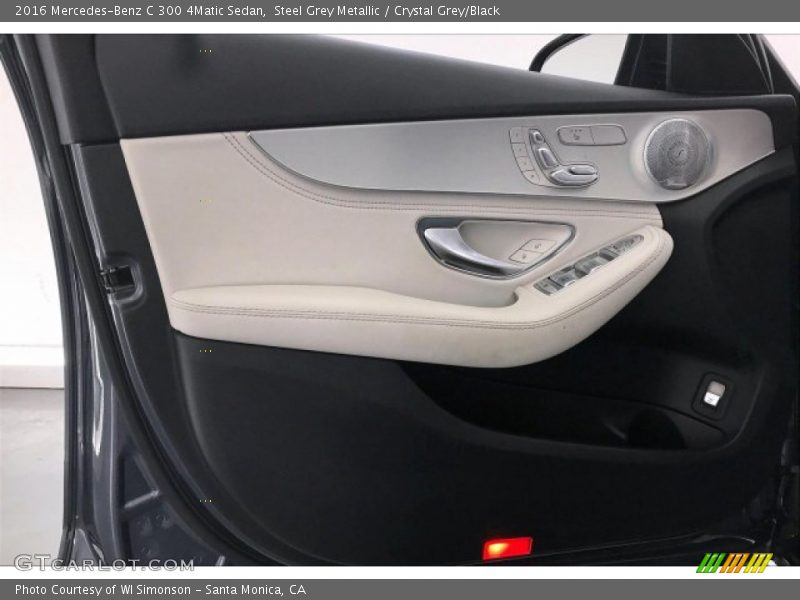 Steel Grey Metallic / Crystal Grey/Black 2016 Mercedes-Benz C 300 4Matic Sedan