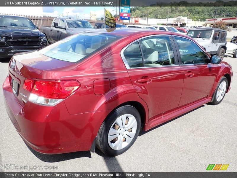 Venetian Red Pearl / Ivory 2014 Subaru Legacy 2.5i Premium