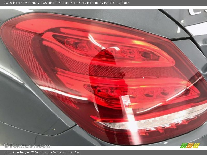 Steel Grey Metallic / Crystal Grey/Black 2016 Mercedes-Benz C 300 4Matic Sedan