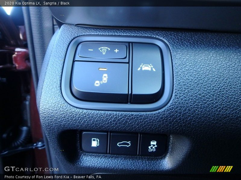 Controls of 2020 Optima LX