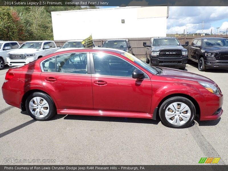 Venetian Red Pearl / Ivory 2014 Subaru Legacy 2.5i Premium