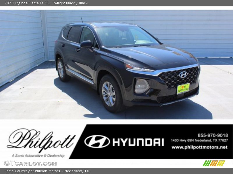 Twilight Black / Black 2020 Hyundai Santa Fe SE