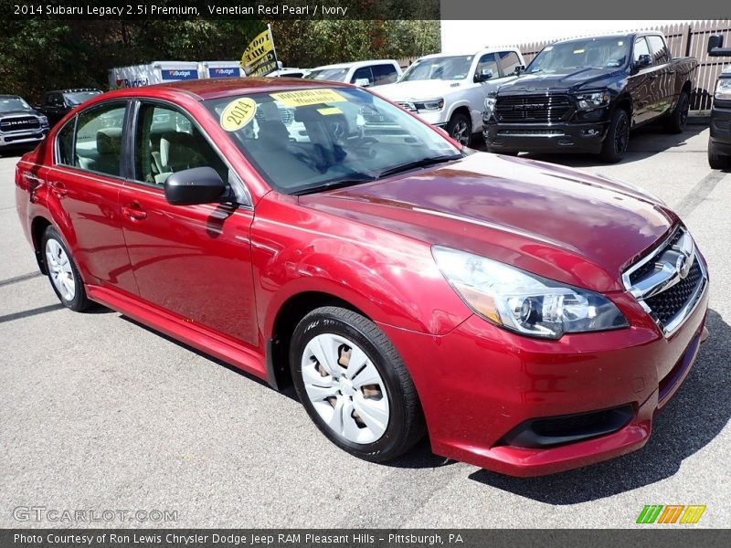 Venetian Red Pearl / Ivory 2014 Subaru Legacy 2.5i Premium
