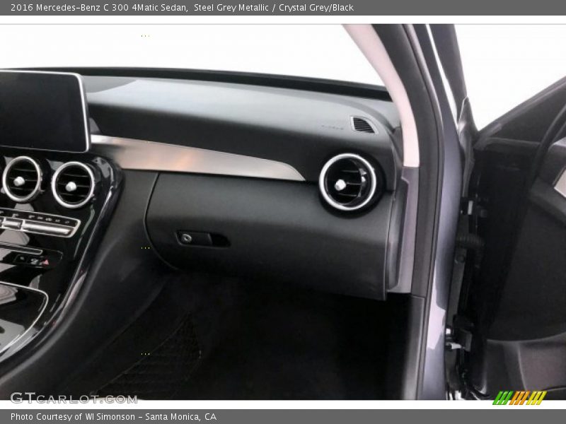 Steel Grey Metallic / Crystal Grey/Black 2016 Mercedes-Benz C 300 4Matic Sedan