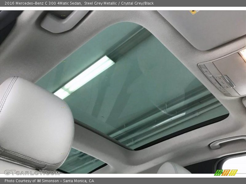 Steel Grey Metallic / Crystal Grey/Black 2016 Mercedes-Benz C 300 4Matic Sedan