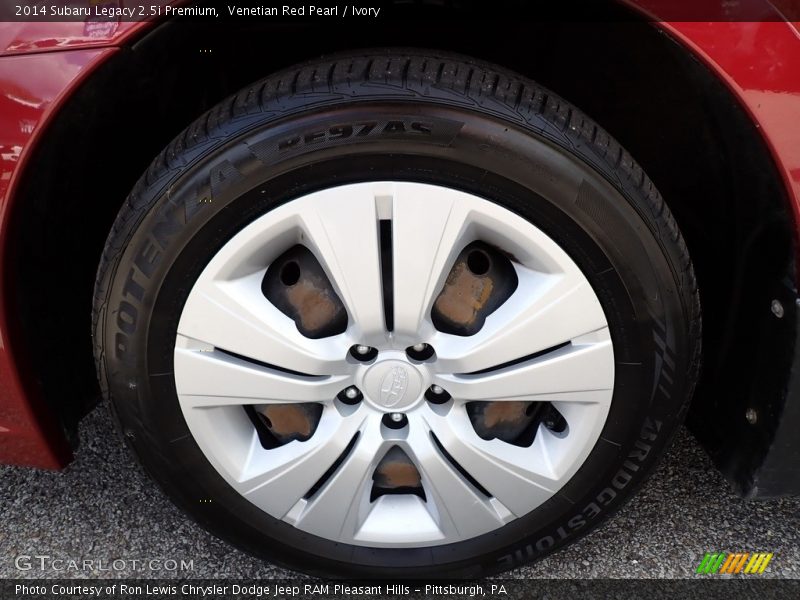 Venetian Red Pearl / Ivory 2014 Subaru Legacy 2.5i Premium