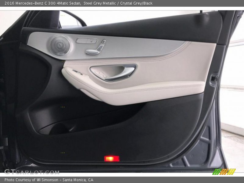 Steel Grey Metallic / Crystal Grey/Black 2016 Mercedes-Benz C 300 4Matic Sedan
