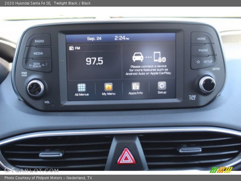 Twilight Black / Black 2020 Hyundai Santa Fe SE