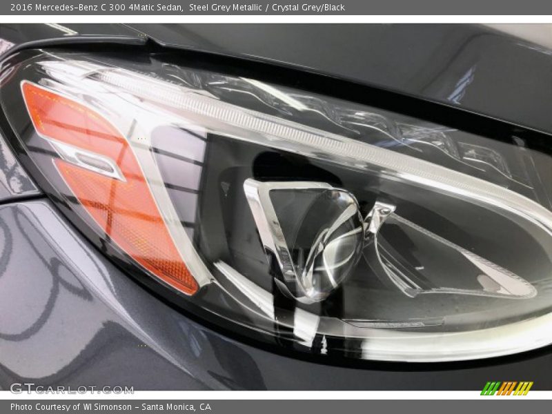 Steel Grey Metallic / Crystal Grey/Black 2016 Mercedes-Benz C 300 4Matic Sedan