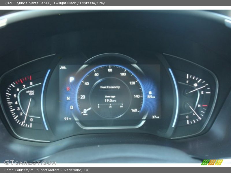 Twilight Black / Espresso/Gray 2020 Hyundai Santa Fe SEL