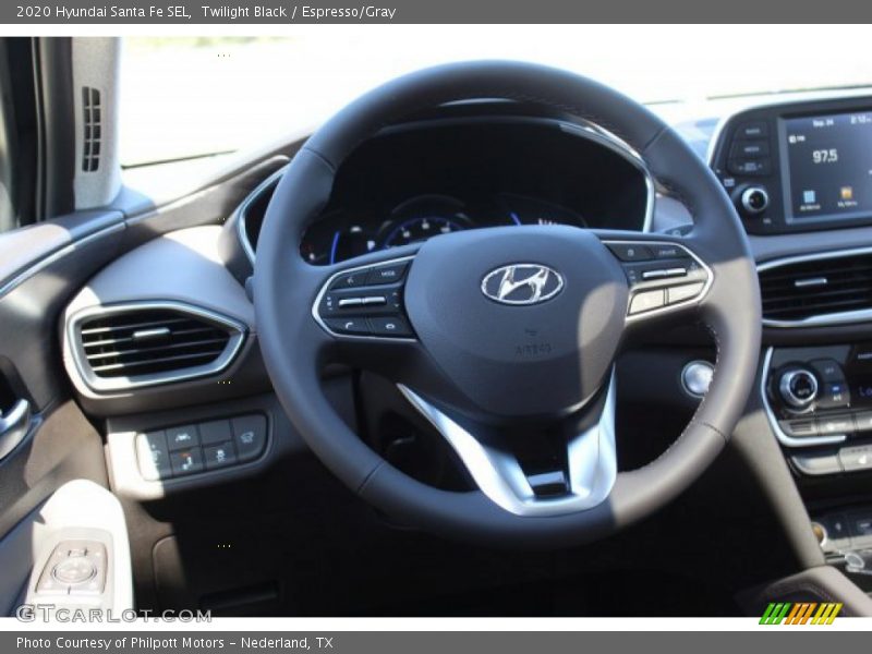 Twilight Black / Espresso/Gray 2020 Hyundai Santa Fe SEL
