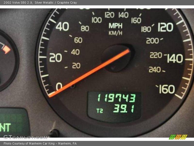 Silver Metallic / Graphite Gray 2002 Volvo S80 2.9