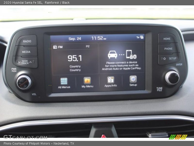 Rainforest / Black 2020 Hyundai Santa Fe SEL