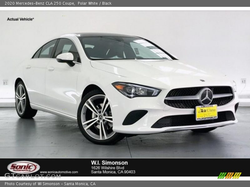 Polar White / Black 2020 Mercedes-Benz CLA 250 Coupe