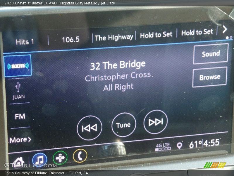 Nightfall Gray Metallic / Jet Black 2020 Chevrolet Blazer LT AWD