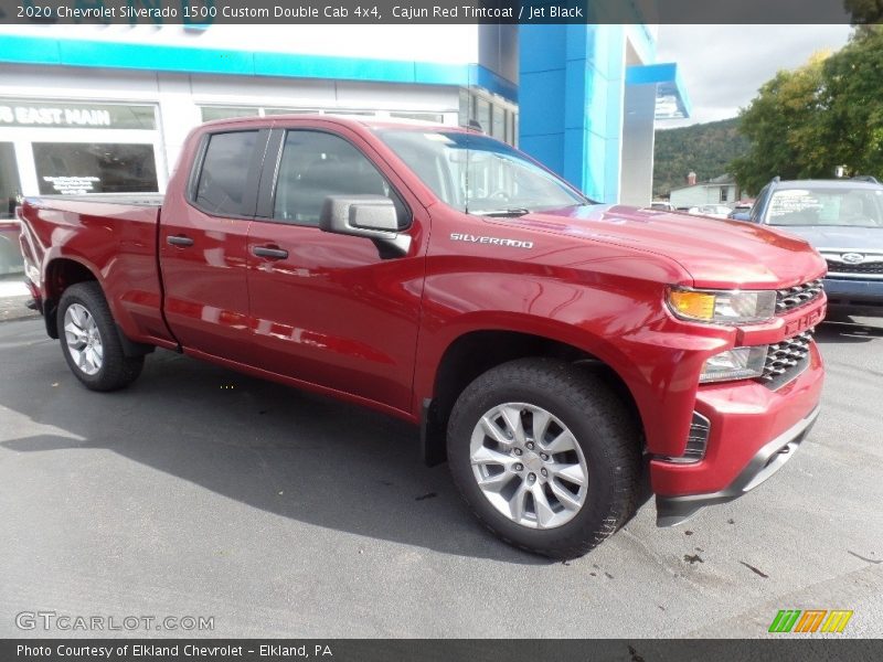 Cajun Red Tintcoat / Jet Black 2020 Chevrolet Silverado 1500 Custom Double Cab 4x4