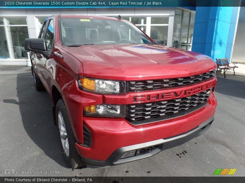 Cajun Red Tintcoat / Jet Black 2020 Chevrolet Silverado 1500 Custom Double Cab 4x4