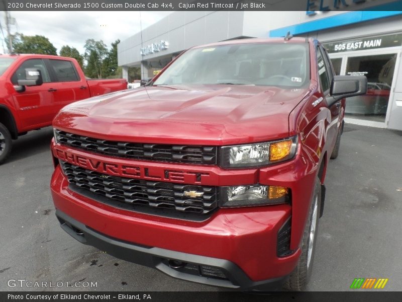 Cajun Red Tintcoat / Jet Black 2020 Chevrolet Silverado 1500 Custom Double Cab 4x4