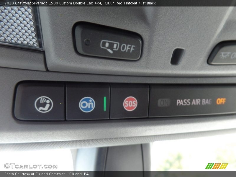 Cajun Red Tintcoat / Jet Black 2020 Chevrolet Silverado 1500 Custom Double Cab 4x4